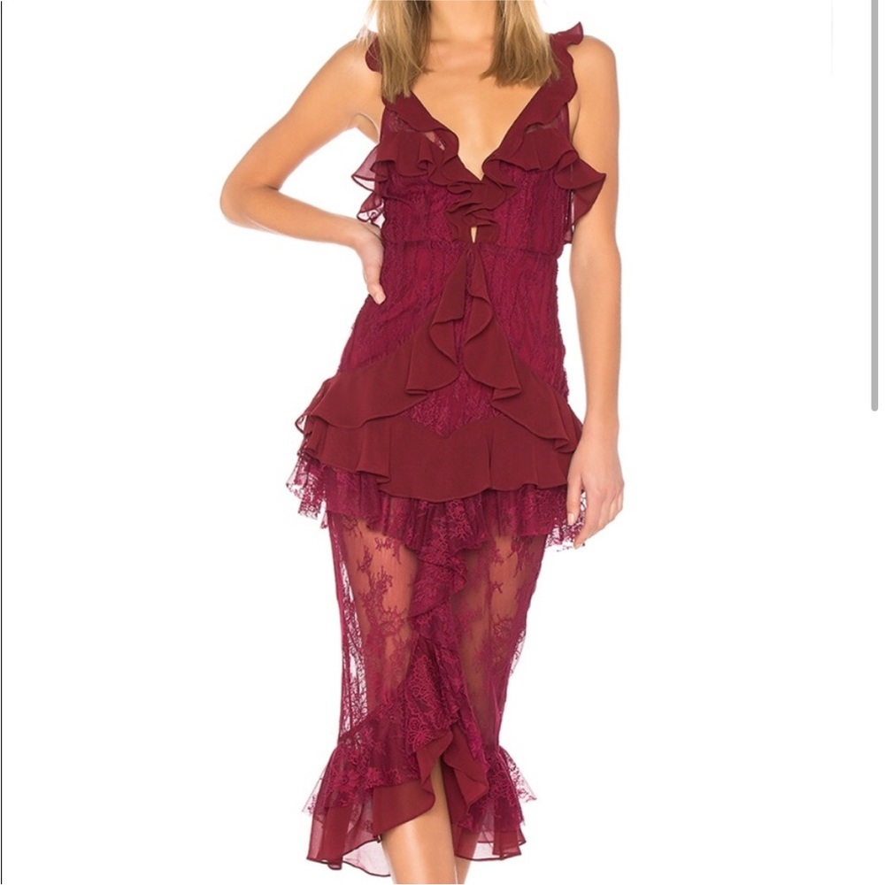 For Love & Lemons Daphne Midi Dress